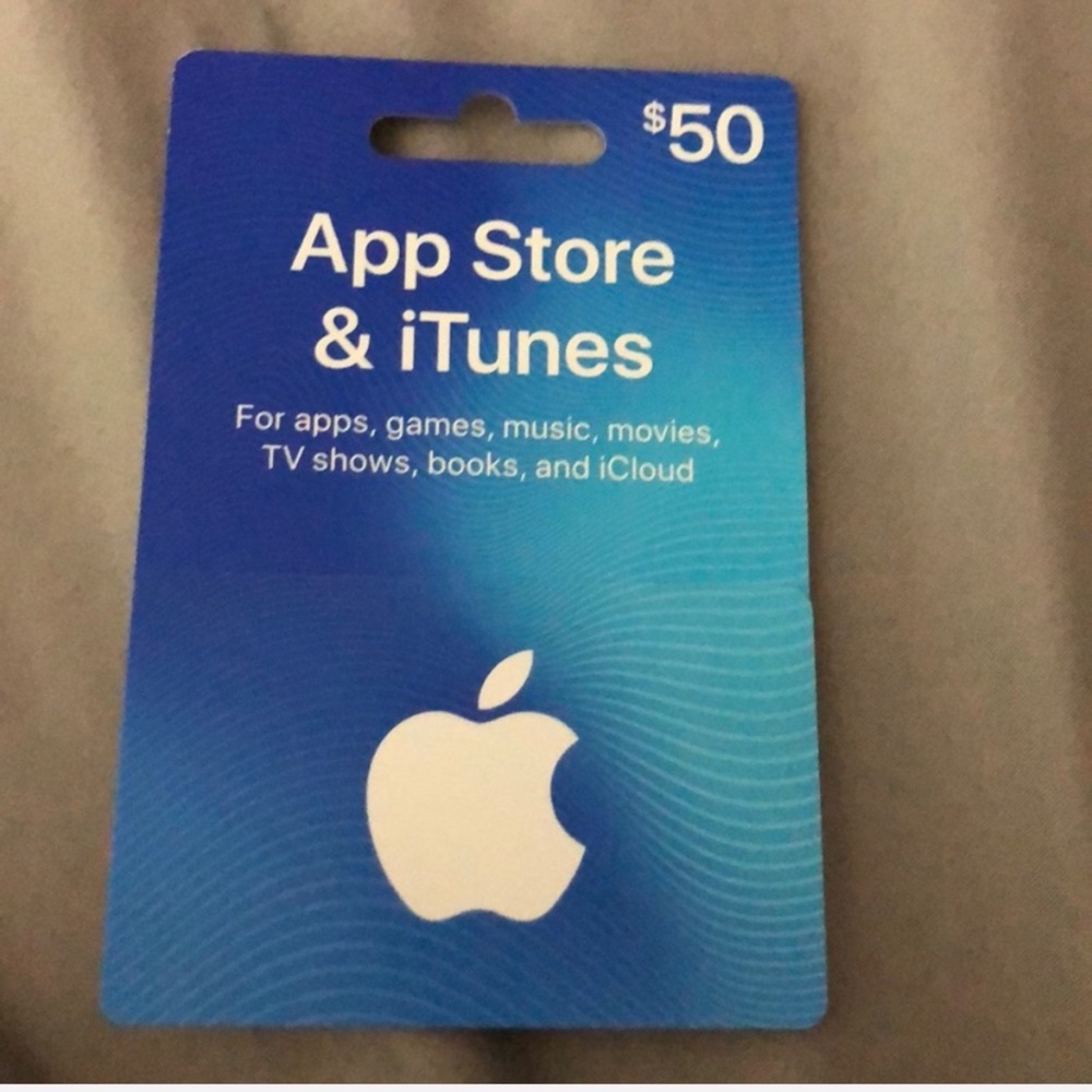 $50 app and iTunes gift card